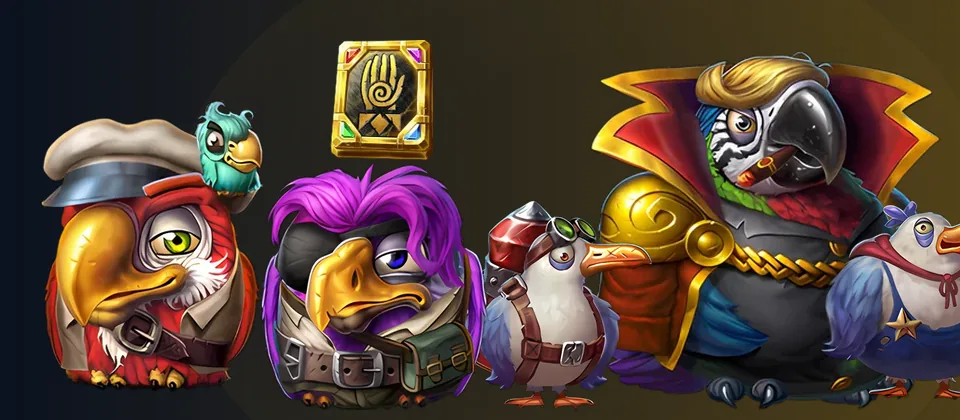 Pirots 5 City of Gold : Mastermind of the 7 Seas, ses minions et la bande d’oiseaux