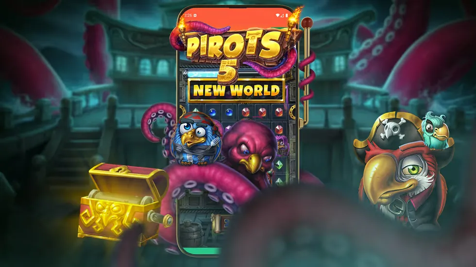 Pirots 5 The Kraken sur mobile